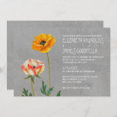 Ranunculus Wedding Invitations Kaart (Voorkant / Achterkant)