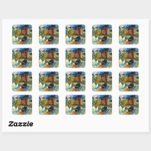 Raoul Dufy, Het strand bij Havre, Vierkante Sticker