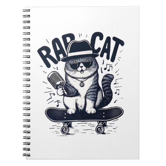 Rap Cat Harmony Notitieboek (Voorkant)