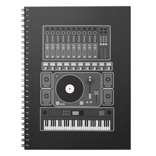 Rap Music Beat Maker DJ Gift Notitieboek (Voorkant)