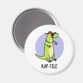 Rap-tegel Funny Reptile Lizard Pun Magneet (Voorkant / Achterkant)