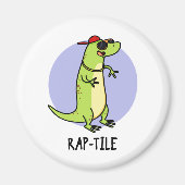 Rap-tegel Funny Reptile Lizard Pun Magneet (Voorkant)