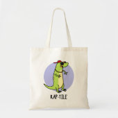 Rap-tegel Funny Reptile Lizard Pun Tote Bag (Voorkant)