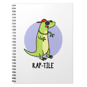 Rap-tile Grappige Reptiel Hagedis Pun Notitieboek