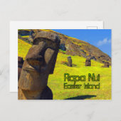 Rapa Nui Easter Island gestileerd Briefkaart (Voorkant / Achterkant)
