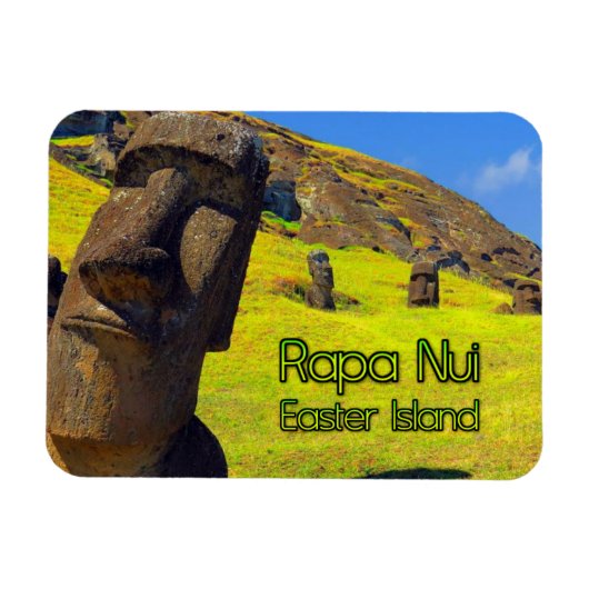 Rapa Nui Easter Island gestileerd Magneet (Horizontaal)