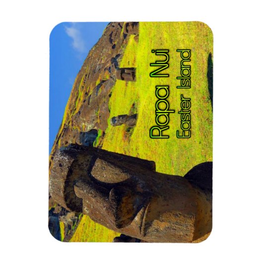 Rapa Nui Easter Island gestileerd Magneet (Verticaal)