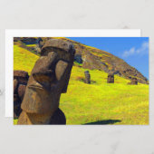 Rapa Nui Easter Island gestileerde papiervellen (Voorkant / Achterkant)
