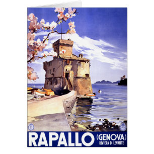 Rapallo Genova Italië Poster voor reizen