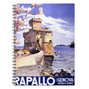 Rapallo Genova Italië Poster voor reizen Notitieboek