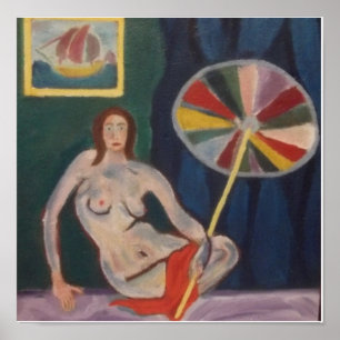 Raphael Сanossa Meisje met paraplu Poster