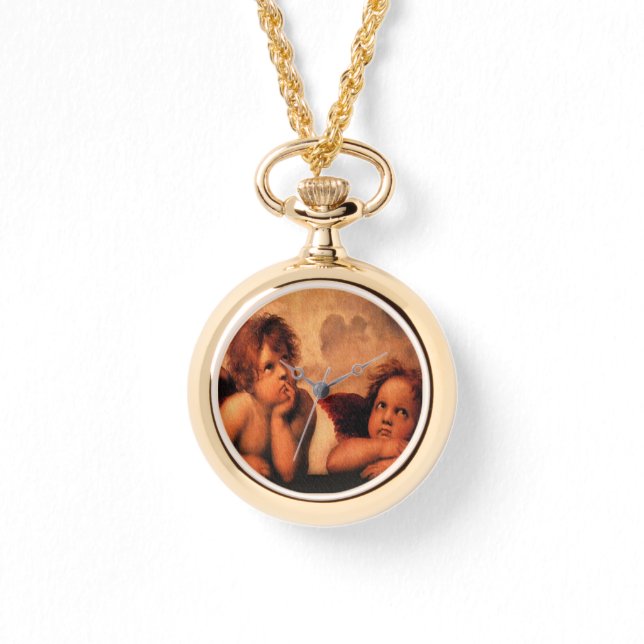 Raphael Angelic Cherub Art Horloge (Voorkant)