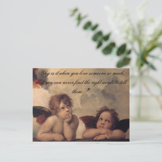 Raphael Angels Postcard Briefkaart (Staand voorkant)