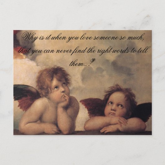 Raphael Angels Postcard Briefkaart (Voorkant)
