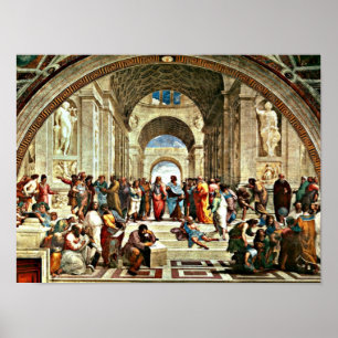 Raphael art - School of Athene - Poster