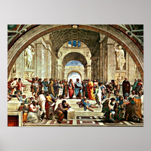 Raphael art - School of Athene - Poster (Voorkant)