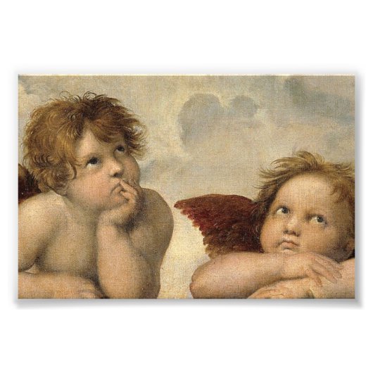 Raphael Cherubs Angels Foto Afdruk (Voorkant)