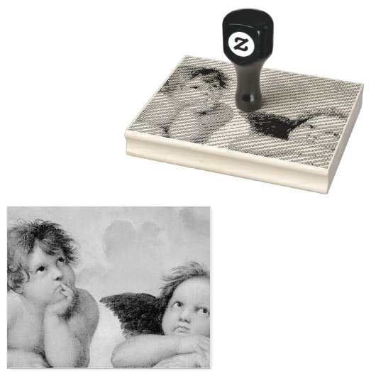 Raphael Cherubs Angels Rubberstempel (Gestempeld)