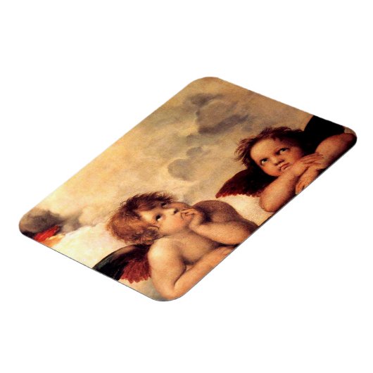Raphael Cherubs Sistine Madonna Magnet (Côté Gauche)