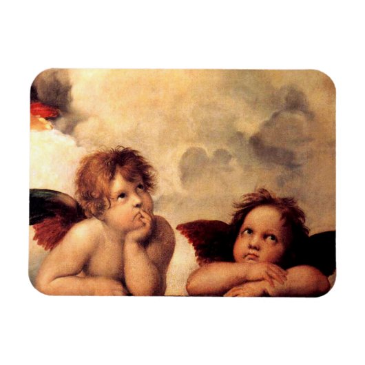 Raphael Cherubs Sistine Madonna Magnet Magneet (Horizontaal)