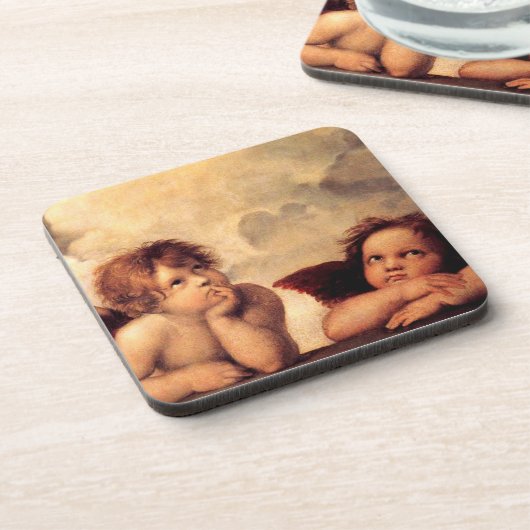 Raphael Cherubs Sistine Madonna Onderzetters (Linkerzijde)