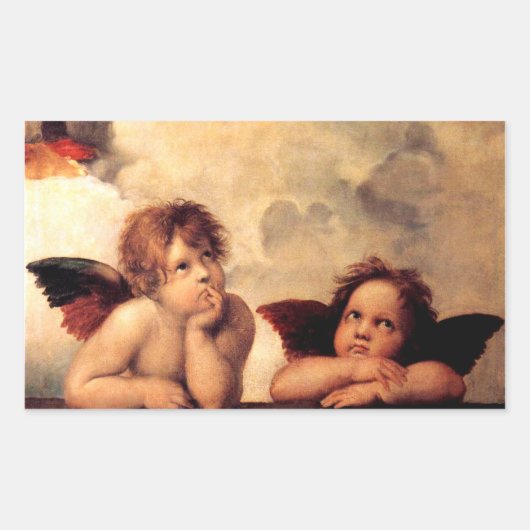 Raphael Cherubs Sistine Madonna Stickers (Voorkant)