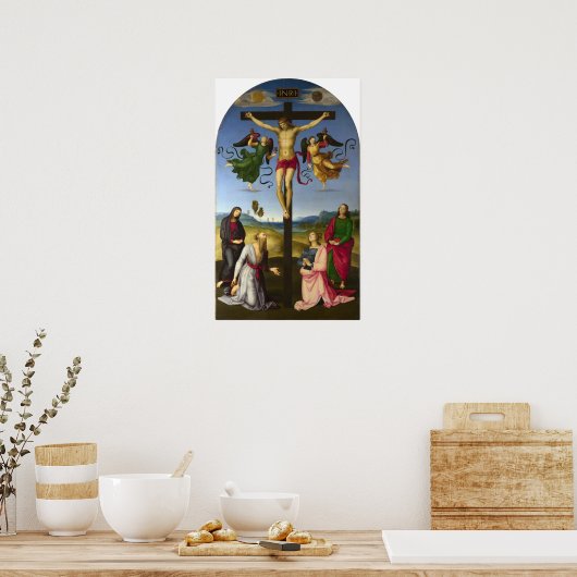 Raphael - Crucifixion 1503 Poster (Keuken)