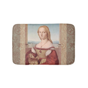 Raphael Dame en de Eenhoorn Klassieke fijne kunst Badmat