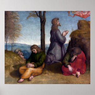 Raphael de Agony in de tuin van Gethsemane Poster