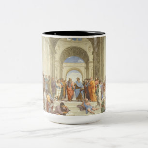 Raphael - De School van Athene Tweekleurige Koffiemok