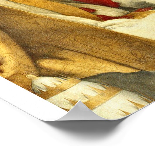 Raphael - De Sistine Madonna Poster (Hoek)