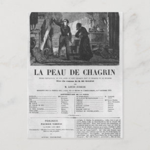 Raphael de Valentin en de verkoopster Briefkaart