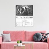 Raphael de Valentin en de verkoopster Canvas Afdruk (Insitu (Woonkamer))