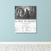 Raphael de Valentin en de verkoopster Canvas Afdruk (Insitu (Houten vloer))
