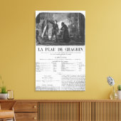 Raphael de Valentin en de verkoopster Canvas Afdruk (Insitu (Woonkamer))