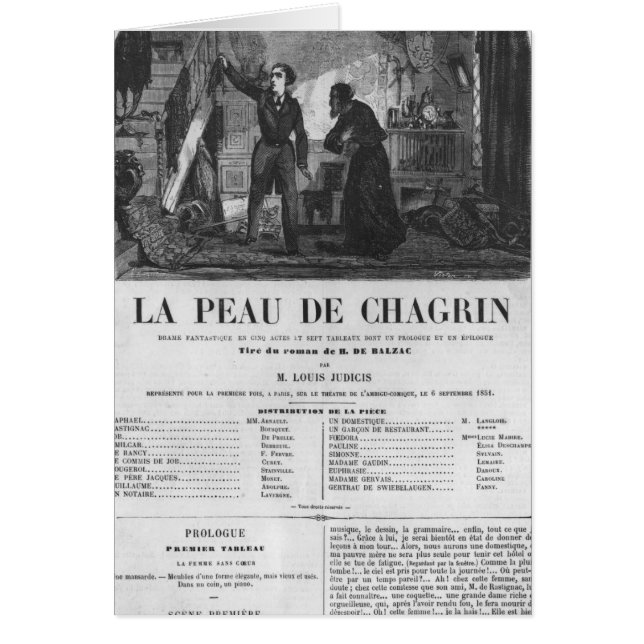 Raphael de Valentin et le commerçant (Devant)