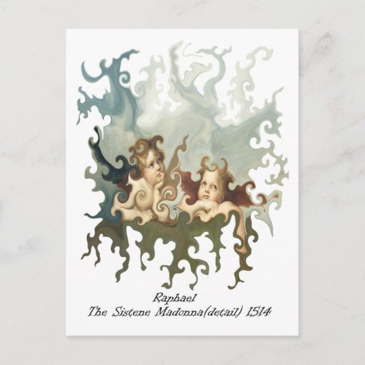 Raphael Detail van de Sistene Madonna Briefkaart (Voorkant)