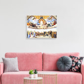 Raphael - Disputatie van het Heilige Stoel Canvas Afdruk (Insitu (Woonkamer))