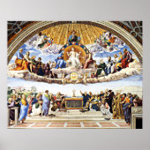 Raphael - Disputatie van het Heilige Stoel Poster (Voorkant)