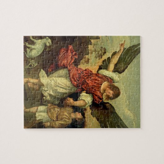 Raphael en Tobias, 1507-8 (olie op het paneel) Legpuzzel (Horizontaal)