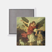 Raphael en Tobias, 1507-8 (olie op het paneel) Magneet (Voorkant / Achterkant)