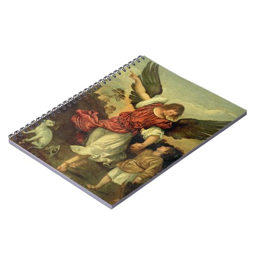 Raphael en Tobias, 1507-8 (olie op het paneel) Notitieboek (Linkerzijde)