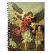 Raphael en Tobias, 1507-8 (olie op het paneel) Notitieboek (Voorkant)