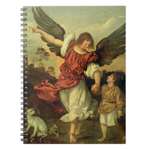 Raphael en Tobias, 1507-8 (olie op het paneel) Notitieboek