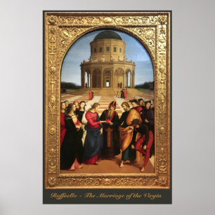 Raphael - Het huwelijk van de Maagd - schilderij Poster