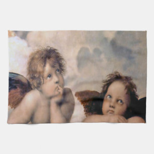 Raphael Italy Cherub Angels Kitchen Towel Theedoek