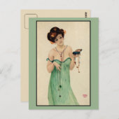  Raphael Kirchner Paris 1910 dames mode Briefkaart (Voorkant / Achterkant)