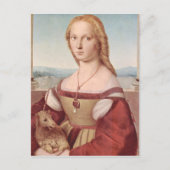 Raphael Lady en Unicorn Classic Briefkaart (Voorkant)