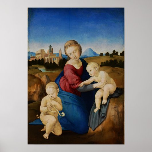 Raphael - Madonna en kind met Baby Sint John Poster (Voorkant)