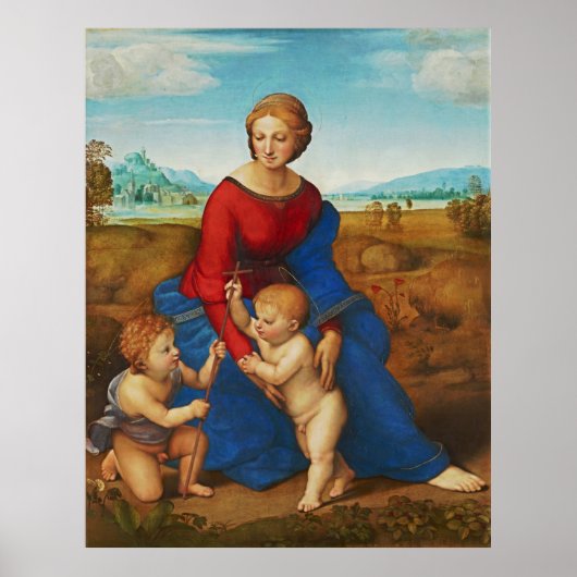 Raphael: Madonna in de Meadow Poster (Voorkant)